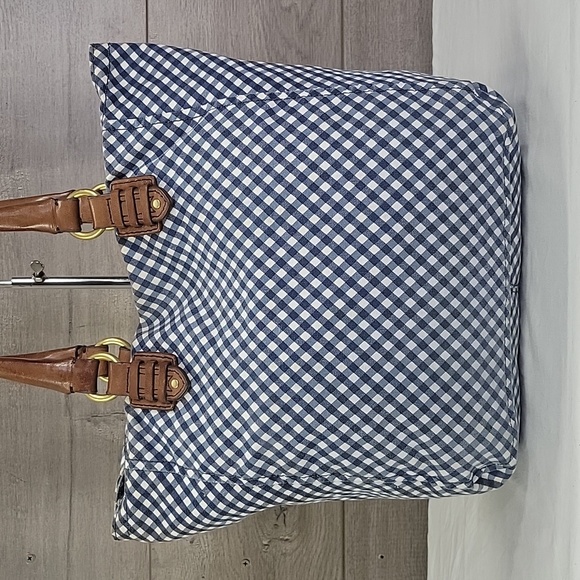 Juicy Couture Blue and White Gingham Tote Bag - Picture 5 of 12